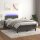 vidaXL Boxspringbett mit Matratze &amp; LED Dunkelgrau 120x190 cm Samt