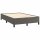 vidaXL Boxspringbett mit Matratze Grau 120x190 cm Kunstleder