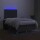 vidaXL Boxspringbett mit Matratze &amp; LED Dunkelgrau 120x190 cm Stoff