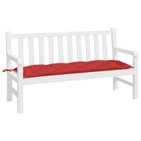 vidaXL Gartenbank-Auflage Rot 150x50x7 cm Oxford-Gewebe