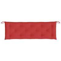 vidaXL Gartenbank-Auflage Rot 150x50x7 cm Oxford-Gewebe