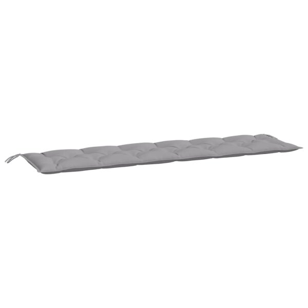 vidaXL Gartenbank-Auflage Grau 200x50x7 cm Oxford-Gewebe