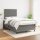 vidaXL Boxspringbett mit Matratze Dunkelgrau 120x190 cm Stoff