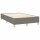 vidaXL Boxspringbett mit Matratze Dunkelgrau 120x190 cm Stoff