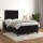 vidaXL Boxspringbett mit Matratze Schwarz 120x190 cm Samt