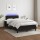 vidaXL Boxspringbett mit Matratze &amp; LED Schwarz 120x190 cm Stoff