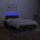 vidaXL Boxspringbett mit Matratze &amp; LED Schwarz 120x190 cm Stoff