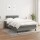 vidaXL Boxspringbett mit Matratze Dunkelgrau 120x190 cm Stoff