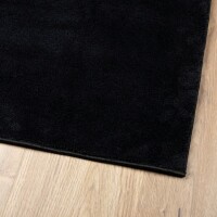 vidaXL Teppich OVIEDO Kurzflor Schwarz 120x170 cm