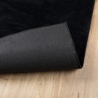 vidaXL Teppich OVIEDO Kurzflor Schwarz 120x170 cm