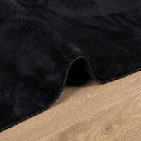 vidaXL Teppich OVIEDO Kurzflor Schwarz 120x170 cm