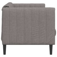 vidaXL Sofa 2-Sitzer Taupe Stoff