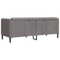 vidaXL Sofa 2-Sitzer Taupe Stoff