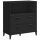 vidaXL Highboard VIKEN Schwarz 80x40x200 cm Massivholz Kiefer