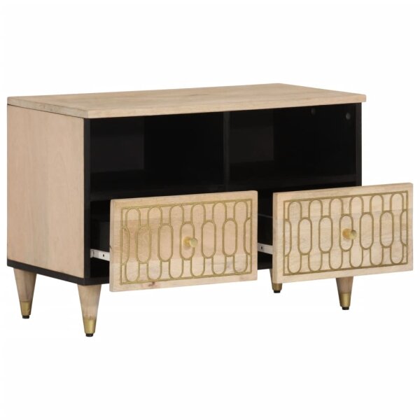 vidaXL TV-Schrank 70x33x46 cm Massivholz Mango