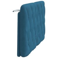 vidaXL Kopfteil-Kissen Blau 120 cm Samt