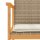 vidaXL Gartenst&uuml;hle mit Kissen 2 Stk. Beige Poly Rattan Massivholz