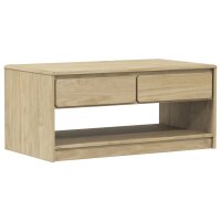 vidaXL Couchtisch SAUDA Eiche-Optik 99x55x45 cm Massivholz Kiefer