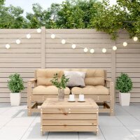 vidaXL 3-tlg. Garten-Lounge-Set mit Kissen Massivholz Kiefer