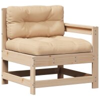 vidaXL 6-tlg. Garten-Lounge-Set mit Kissen Massivholz Kiefer