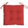 vidaXL Palettenkissen 4 Stk. Rot 50x50x7 cm Oxford-Gewebe