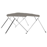 vidaXL 4-Bow Bimini-Top Grau 236x228x127 cm