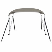 vidaXL 2-Bow Bimini-Top Grau 178x138x96 cm