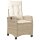 vidaXL 9-tlg. Garten-Essgruppe mit Kissen Beige Poly Rattan