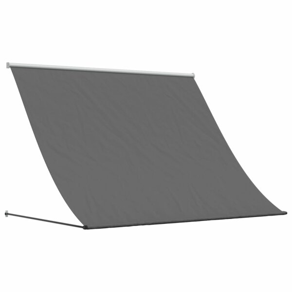 vidaXL Markise Einziehbar Anthrazit 250x150 cm Stoff und Stahl