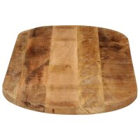 vidaXL Tischplatte 110x50x3,8 cm Oval Raues Massives Mangoholz