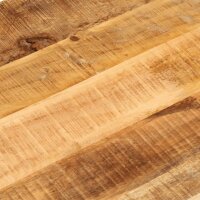 vidaXL Tischplatte 110x50x3,8 cm Oval Raues Massives Mangoholz