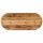 vidaXL Tischplatte 110x50x3,8 cm Oval Raues Massives Mangoholz