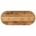 vidaXL Tischplatte 120x50x2,5 cm Oval Raues Massives Mangoholz