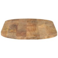 vidaXL Tischplatte 140x50x2,5 cm Oval Massivholz Mango