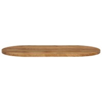 vidaXL Tischplatte 110x40x3,8 cm Oval Massivholz Mango