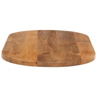 vidaXL Tischplatte 110x40x3,8 cm Oval Massivholz Mango