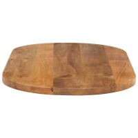 vidaXL Tischplatte 90x40x2,5 cm Oval Massivholz Mango