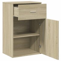 vidaXL Beistellschrank Sonoma-Eiche 56,5x39x90 cm Holzwerkstoff