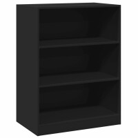 vidaXL Kleiderschrank Schwarz 77x48x102 cm Holzwerkstoff