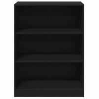 vidaXL Kleiderschrank Schwarz 77x48x102 cm Holzwerkstoff