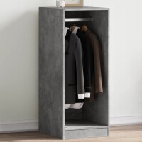 vidaXL Kleiderschrank Betongrau 48x41x102 cm Holzwerkstoff