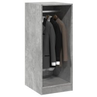 vidaXL Kleiderschrank Betongrau 48x41x102 cm Holzwerkstoff