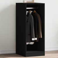 vidaXL Kleiderschrank Schwarz 48x41x102 cm Holzwerkstoff