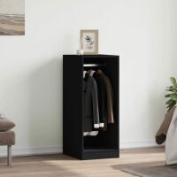 vidaXL Kleiderschrank Schwarz 48x41x102 cm Holzwerkstoff