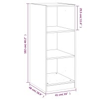 vidaXL Kleiderschrank Braun Eichen-Optik 48x41x102 cm Holzwerkstoff