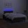 vidaXL Boxspringbett mit Matratze &amp; LED Schwarz 120x190 cm Stoff