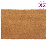 vidaXL Fu&szlig;matten 5 Stk. Natur 40x60 cm Kokosfaser Getuftet