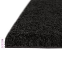 vidaXL Fu&szlig;matte Schwarz 80x100 cm Kokosfaser Getuftet