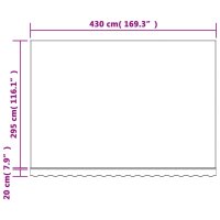 vidaXL Markisenbespannung Mehrfarbig Gestreift 4,5x3 m