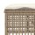 vidaXL 4-tlg. Garten-Sofagarnitur mit Kissen Beige Poly Rattan Glas